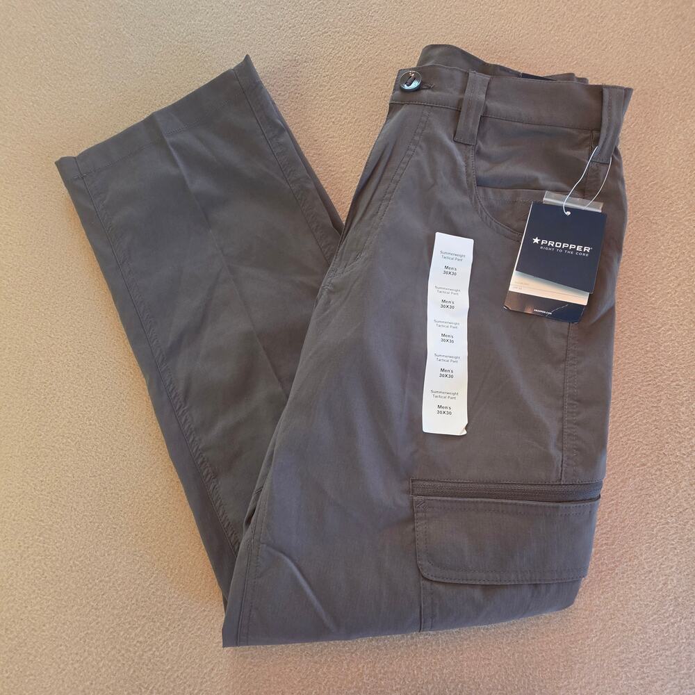 Propper Men's Summerweight Tactical Cargo Pants Alloy Gray Sz 30x30 NWT